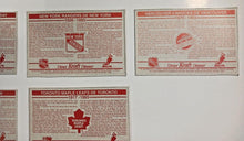Load image into Gallery viewer, 1992-93 Kraft Dinner Hockey Hand Cut Team Collectors Cards Lot of 5

