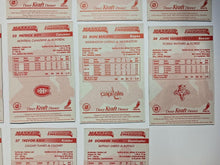 Load image into Gallery viewer, 1994-95 Kraft Dinner Hockey Hand Cut Collectors 3 1/2 x  5 1/4&quot; Cards Lot of 20

