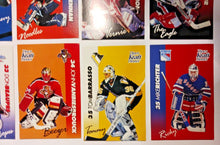 Load image into Gallery viewer, 1994-95 Kraft Dinner Hockey Hand Cut Collectors 3 1/2 x  5 1/4&quot; Cards Lot of 20
