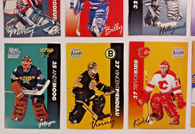 Load image into Gallery viewer, 1994-95 Kraft Dinner Hockey Hand Cut Collectors 3 1/2 x  5 1/4&quot; Cards Lot of 20
