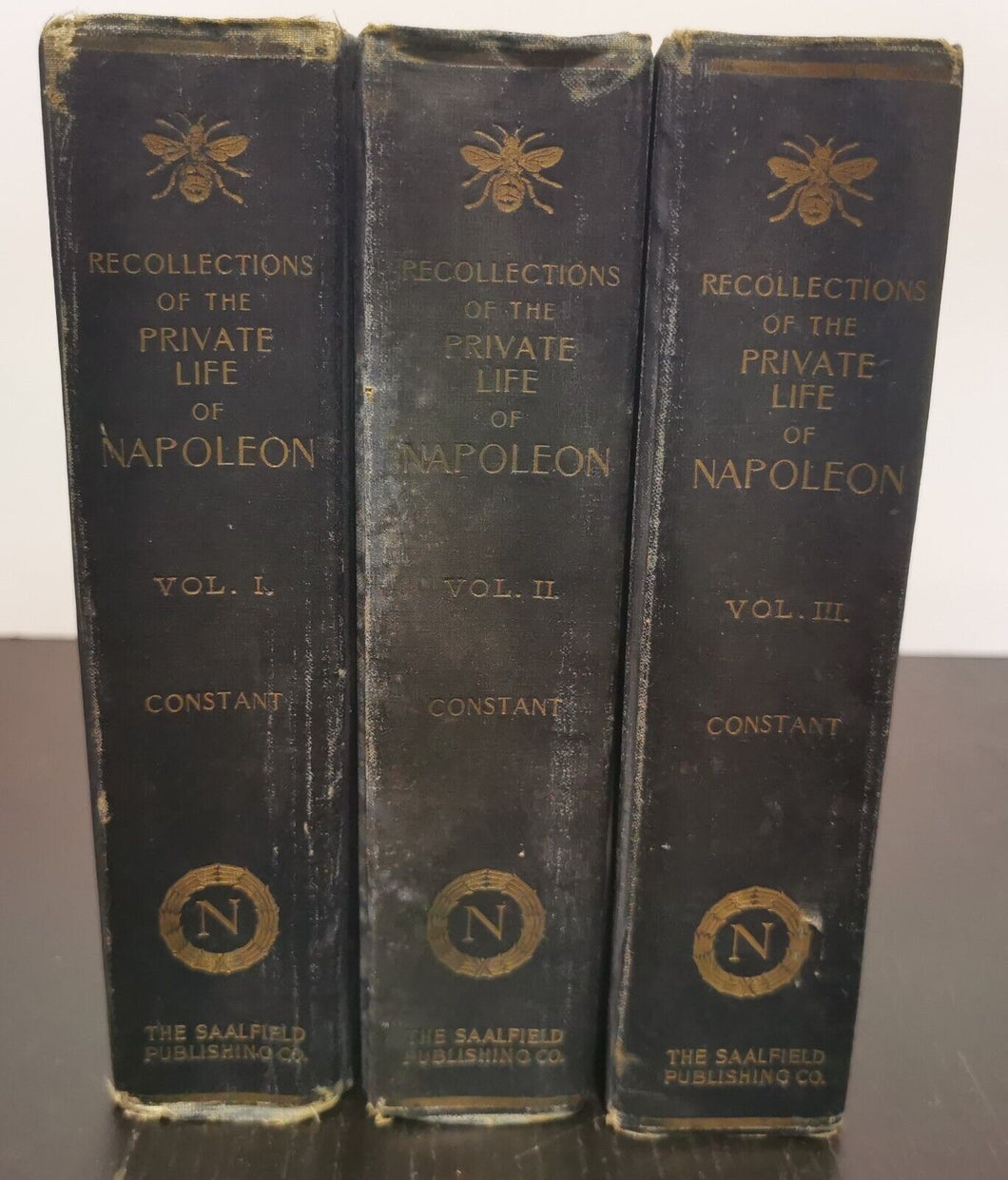 1913 Recollections of the Private Life of Napoleon, Vol. 1 2 3 by Constant