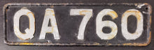 Load image into Gallery viewer, 1920- 1930 Orkney British Metal License Plate QA 760
