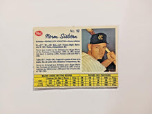 Load image into Gallery viewer, 1962 Post Canada NORM SIEBERN #92 Baseball Card Brown Back

