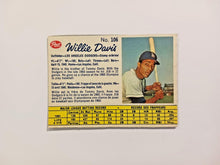 Load image into Gallery viewer, 1962 Post Canada Willie Davis #106 Baseball Card Brown Back
