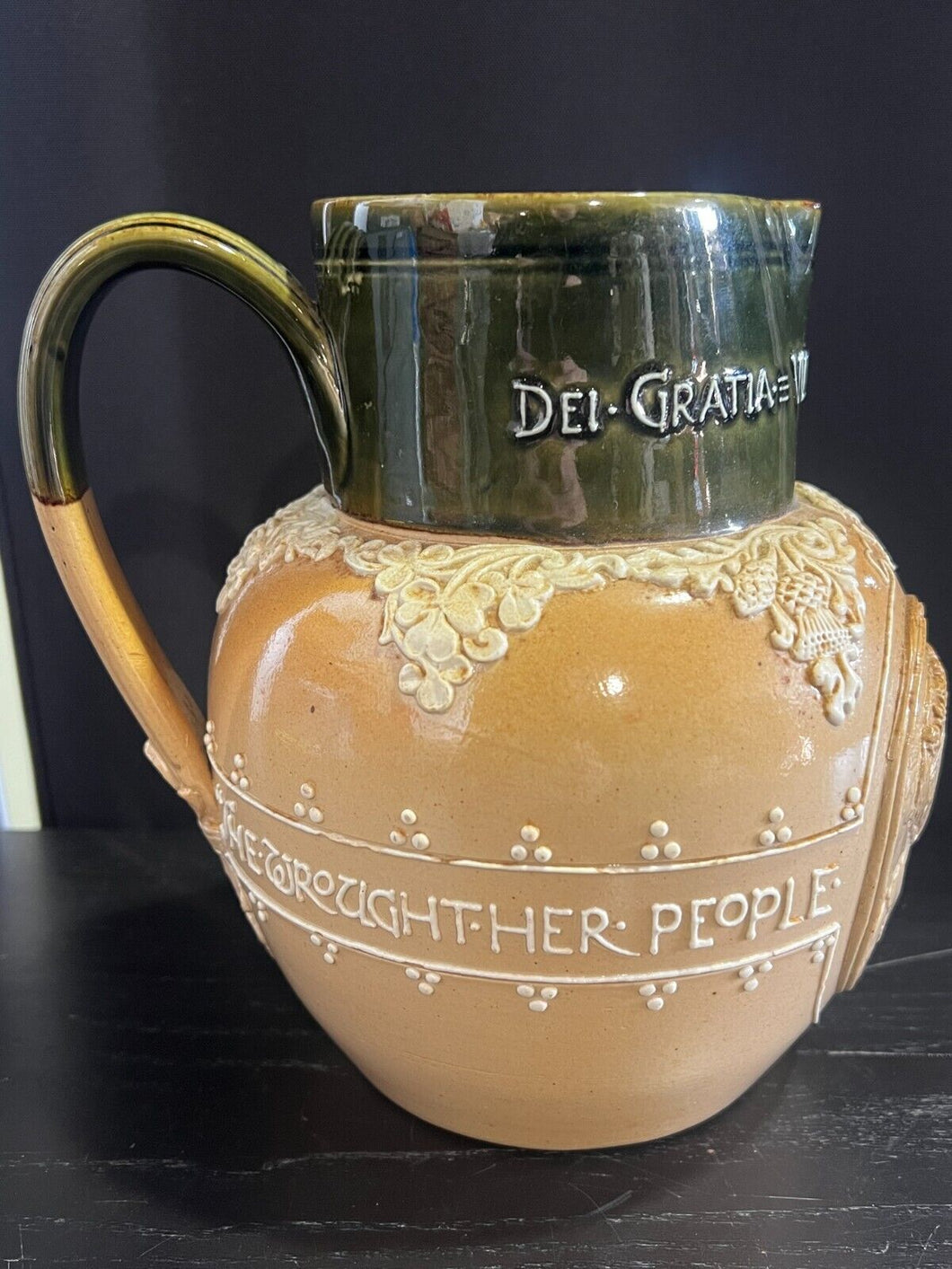 1837-1876 Antique Queen & Empress Victoria Diamond Jubilee Serving Jug