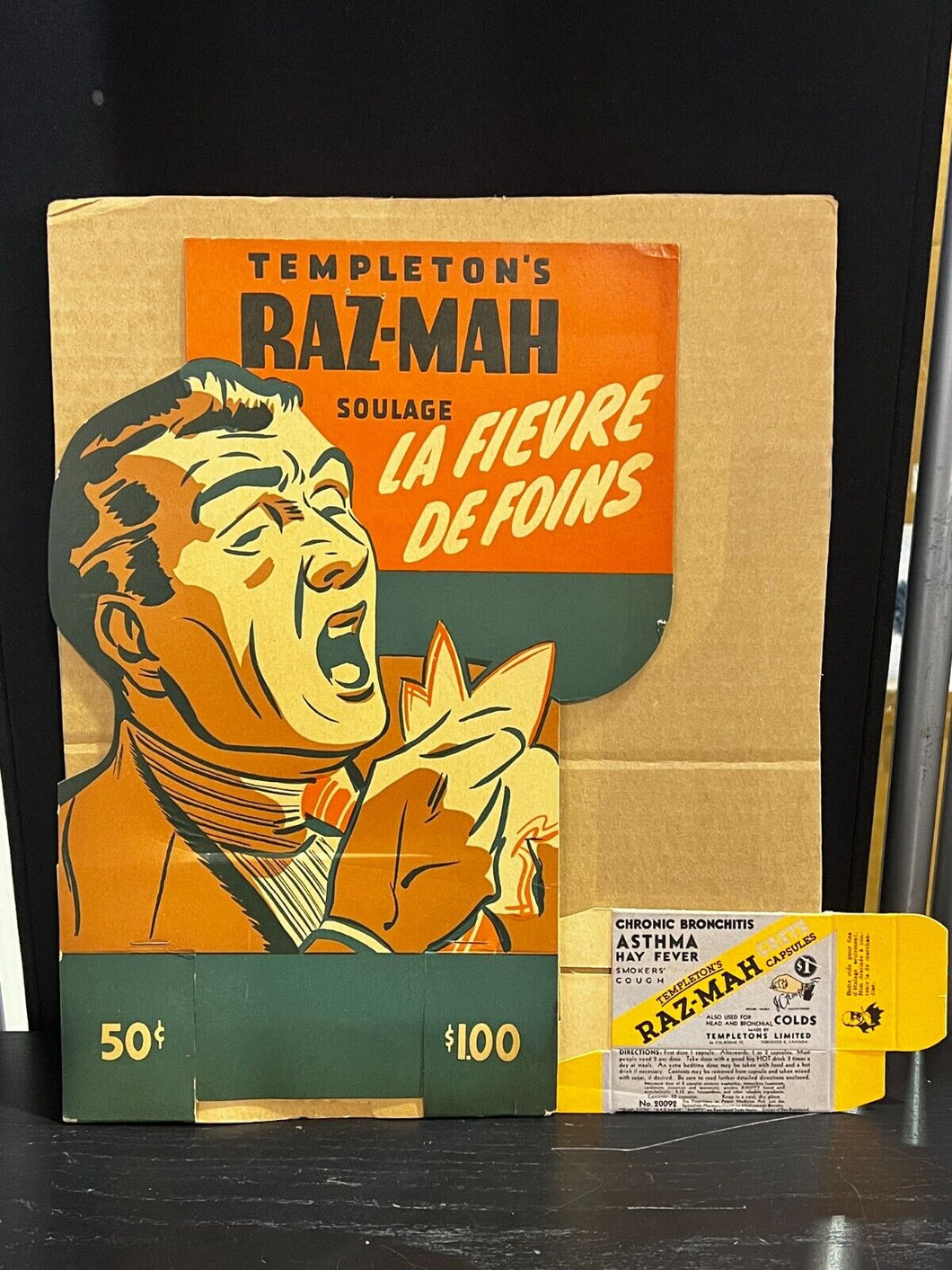 Raz-Mah Hay Fever Medication - Counter Top Box + Display