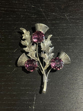 Load image into Gallery viewer, 92.5 Sterling Silver - Thistle Brooch (Marked WBS)
