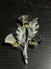Load image into Gallery viewer, 92.5 Sterling Silver - Thistle Brooch (Marked WBS)
