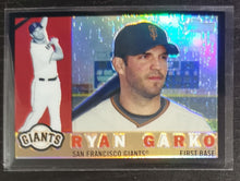 Load image into Gallery viewer, 2009 Topps Heritage Chrome Ryan Garko Black Refractor SSP 25/60 CHR136
