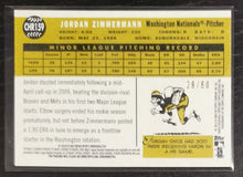 Load image into Gallery viewer, 2009 Topps Heritage Chrome Jordan Zimmermann Black Refractor SSP 29/60 CHR159
