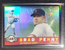 Load image into Gallery viewer, 2009 Topps Heritage Chrome Mark Brad Penny Refractor SSP 19/60 CHR130

