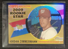 Load image into Gallery viewer, 2009 Topps Heritage Chrome Jordan Zimmermann Black Refractor SSP 47/60 CHR159
