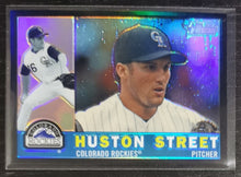 Load image into Gallery viewer, 2009 Topps Heritage Chrome Huston Street Black Refractor SSP 40/60 CHR155
