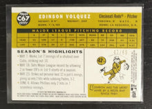Load image into Gallery viewer, 2009 Topps Heritage Chrome Edinson Volquez Black Refractor SSP 47/60 C67
