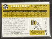 Load image into Gallery viewer, 2009 Topps Heritage Chrome Aaron Poreda Black Refractor SSP 48/60 CHR177
