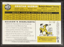 Load image into Gallery viewer, 2009 Topps Heritage Chrome Cristian Guzman Black Refractor SSP 44/60 CHR132
