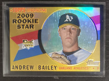 Load image into Gallery viewer, 2009 Topps Heritage Chrome Andrew Bailey Black Refractor SSP 34/60 CHR143
