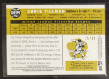 Load image into Gallery viewer, 2009 Topps Heritage Chrome Chris Tillman Black Refractor SSP 25/60 CHR199

