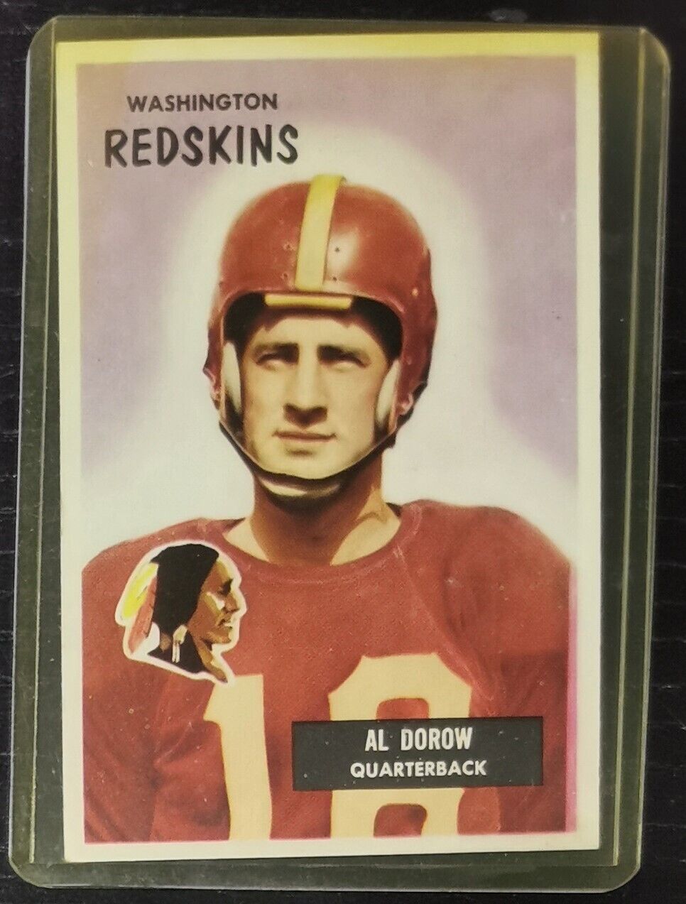 1955 Bowman Albert R. Dorow Football Card #77