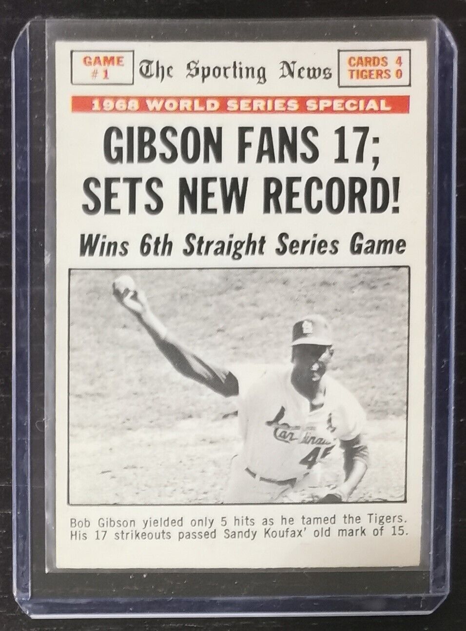 1969 Topps World Series Gibson Fans 17 #162