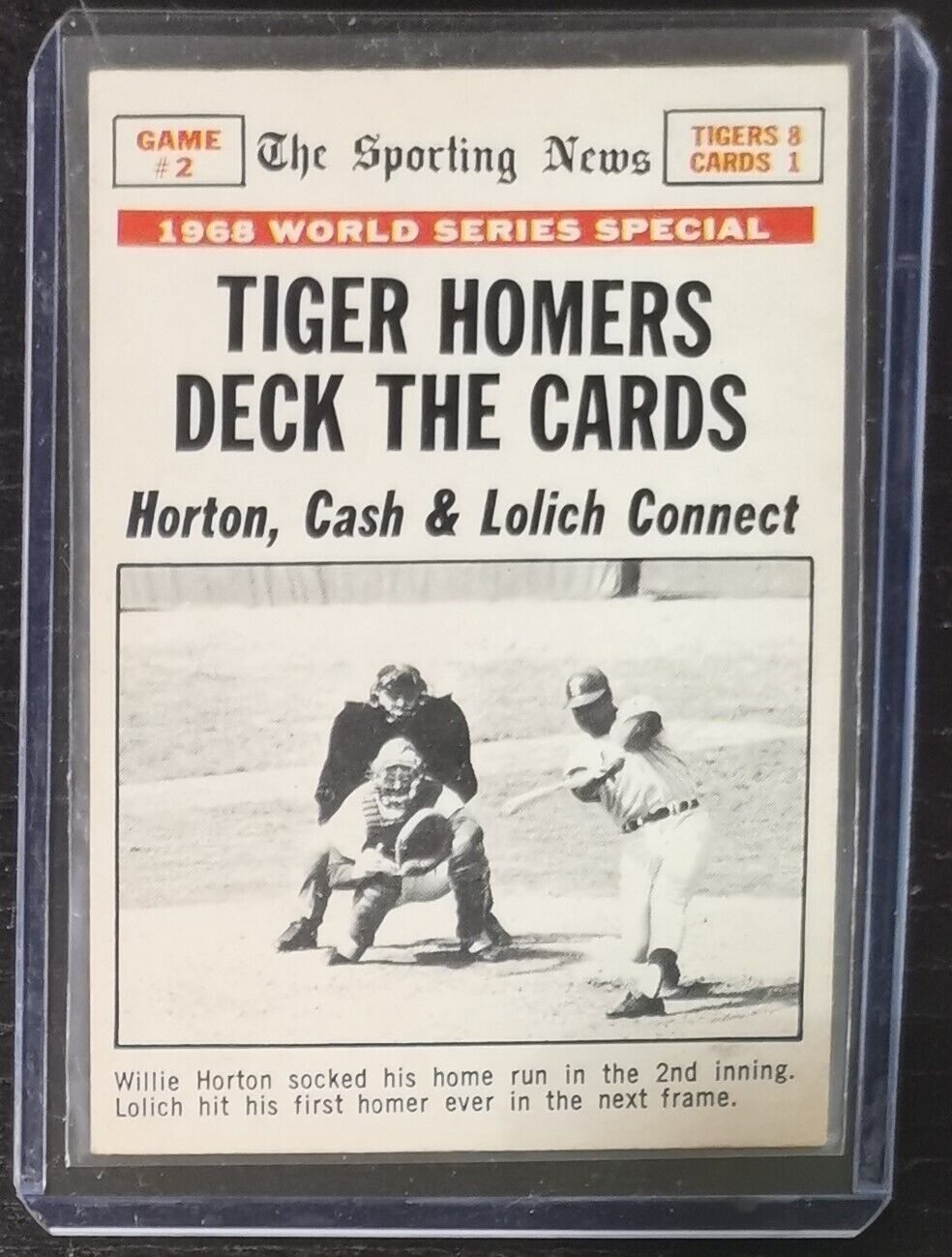 1969 Topps Tiger Homers World Series Baseball Card #163