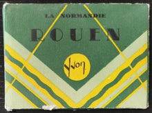 Load image into Gallery viewer, 1940 Mini Postcards Booklet Rouen France by Yvon - Black and White Postcards
