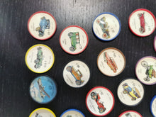 Load image into Gallery viewer, Jello Hostess Automobile Car Coins 1960s Plastic Lot Of 19

