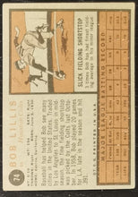 Load image into Gallery viewer, 1962 Topps Bob Lillis #74 Baseball Card VG-EX

