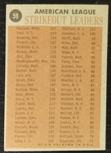 Load image into Gallery viewer, 1962 Topps Strikeout Leaders #59 Baseball Card VG-EX
