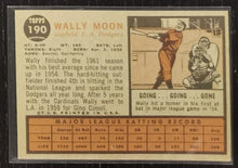 Load image into Gallery viewer, 1962 Topps Wally Moon #190 Baseball Card EX
