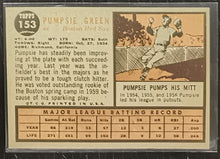 Load image into Gallery viewer, 1962 Topps Pumpsie Green #153 Baseball Card EX

