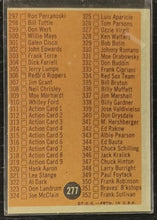 Load image into Gallery viewer, 1962 Topps Checklist 4th Series #277 Baseball Card EX
