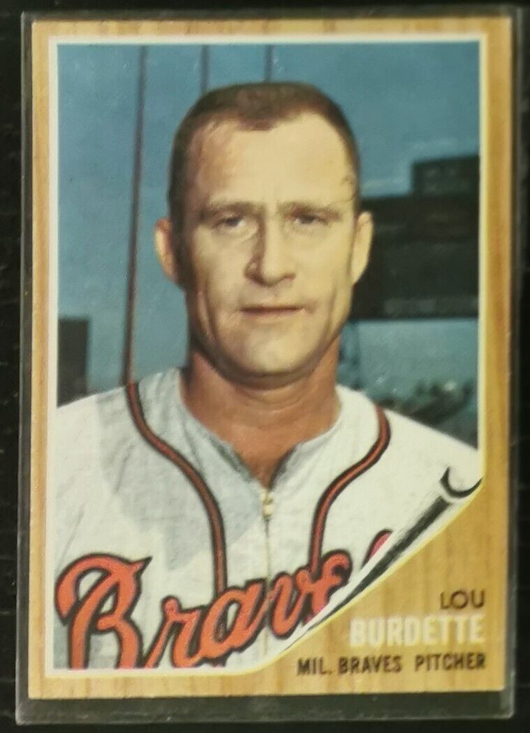 1962 Topps Lou Burdette #380 Baseball Card EX