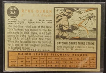 Load image into Gallery viewer, 1962 Topps Ryne Duren #388 Baseball Card EX
