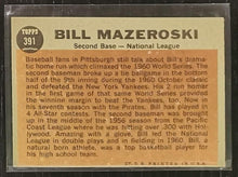 Load image into Gallery viewer, 1962 Topps Bill Mazeroski #391 Baseball Card VG-EX
