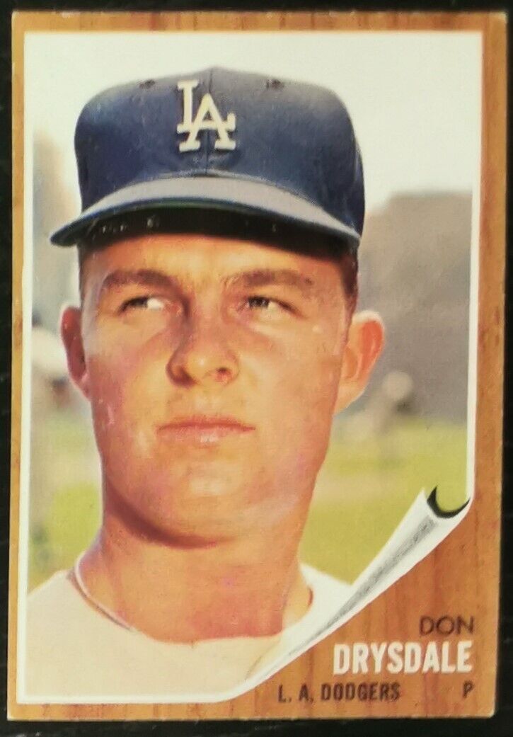 1962 Topps Don Drysdale #340 Baseball Card EX