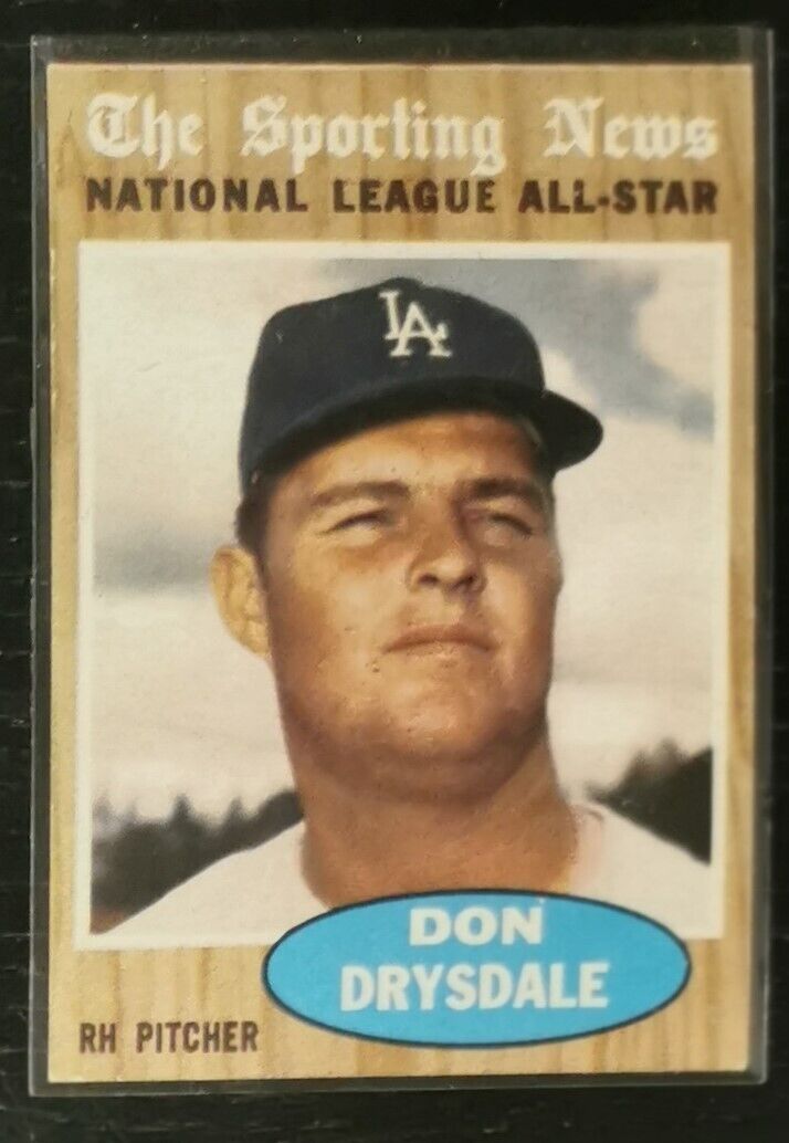 1962 Topps Don Drysdale #398 Baseball Card EX