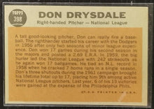 Load image into Gallery viewer, 1962 Topps Don Drysdale #398 Baseball Card EX
