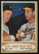 Load image into Gallery viewer, 1962 Topps Rival League Relief Aces #423 Baseball Card VG-EX
