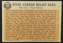 Load image into Gallery viewer, 1962 Topps Rival League Relief Aces #423 Baseball Card VG-EX

