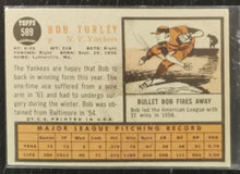 Load image into Gallery viewer, 1962 Topps Bob Turley #589 Baseball Card VG-EX
