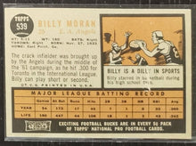 Load image into Gallery viewer, 1962 Topps Billy Moran #539 Baseball Card VG-EX
