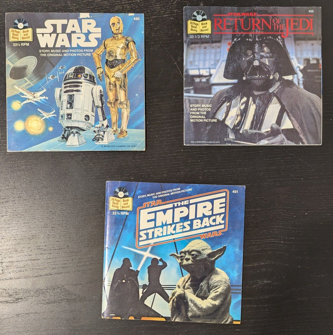 1980 Star Wars 24 Page Read Along Book and Record Set