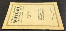 Load image into Gallery viewer, 1931 Ontario Softball Association Rule Book
