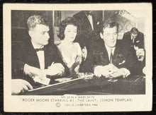 Load image into Gallery viewer, 1966 Roger Moore The Saint San Portex Card #25 in a series of 72
