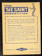 Load image into Gallery viewer, 1966 Roger Moore The Saint San Portex Card #28 in a series of 72
