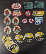 Load image into Gallery viewer, Rare 10 Embroidered Vintage Patch Lot + Ski-doo sticker + Oshawa Pin
