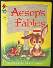 Load image into Gallery viewer, Aesop&#39;s Fables Hardcover Book by Band McNally (1952)
