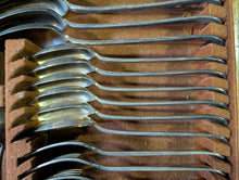 Load image into Gallery viewer, Mappin &amp; Web Silver Plated Flatware In Fitted Casket Lot of 42 Pieces
