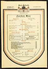 Load image into Gallery viewer, Black Castle Restaurant &amp; Tavern A La Carte Menu And Special Luncheon Menu RARE
